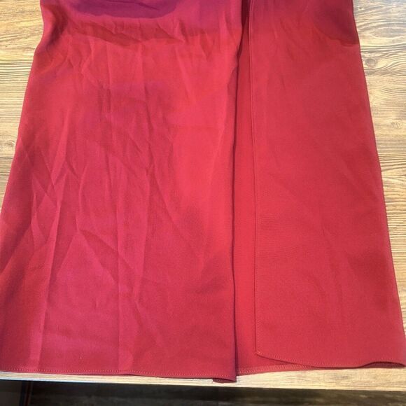 NWT Jenny Packham V Neck Crepe Column Gown Bridesmaid Dress Burgundy Sz 0. 17 - Picture 4 of 10